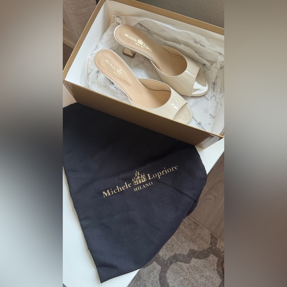 Michele Lopriore Leather Slide Dress Sandals – Size 36 / US 5.5 - Picture 2 of 5